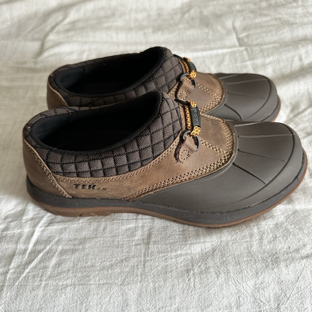 LL Bean Womens Storm Chaser Clog Tek 2.5 Size 6 Waterproof Slip On Brown